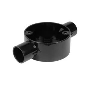 straight 2 way circular junction box